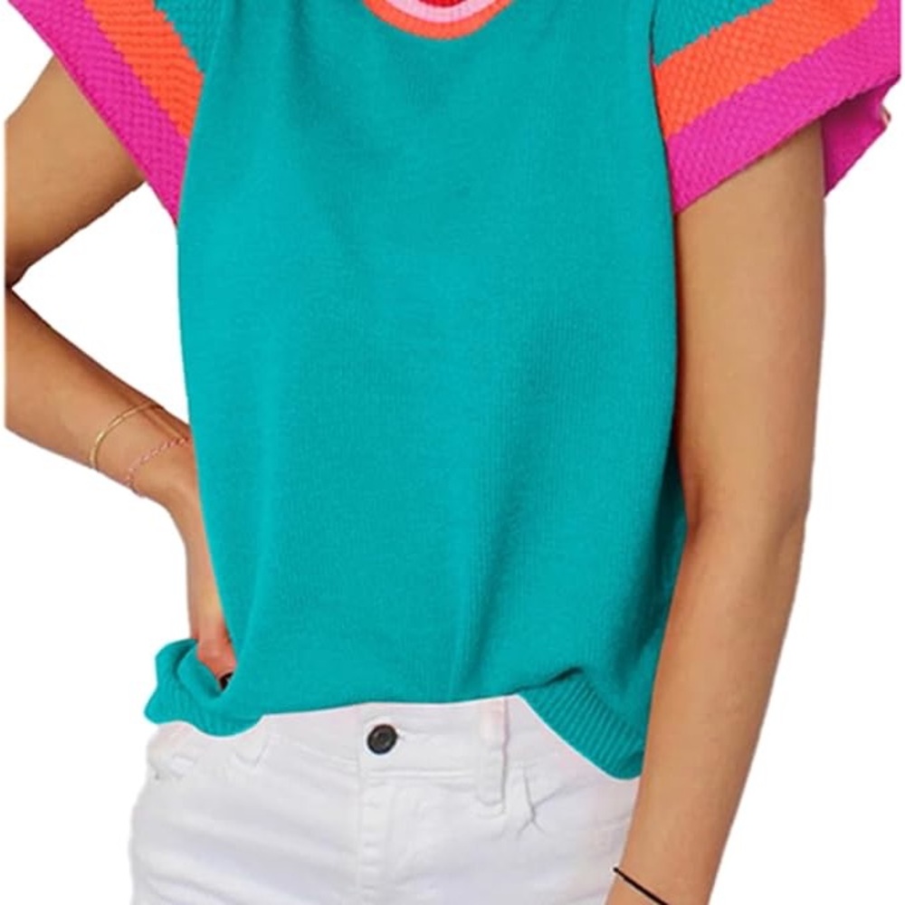 Color block Knit Top - Picture 3 of 4